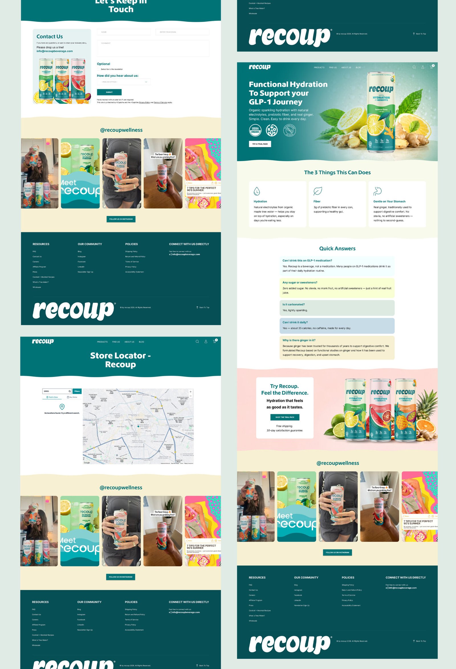 Recoup Shopify Website Redesign & CRO