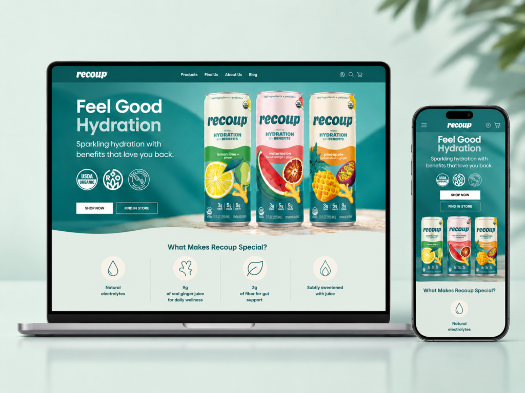 Recoup Shopify Website Redesign & CRO