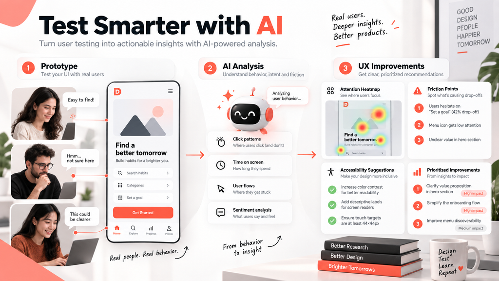 UI/UX Design With AI Tools: 7 Powerful Trends Transforming Product Design in 2026 4 UI/UX design with AI tools for prototype usability testing and UX improvements